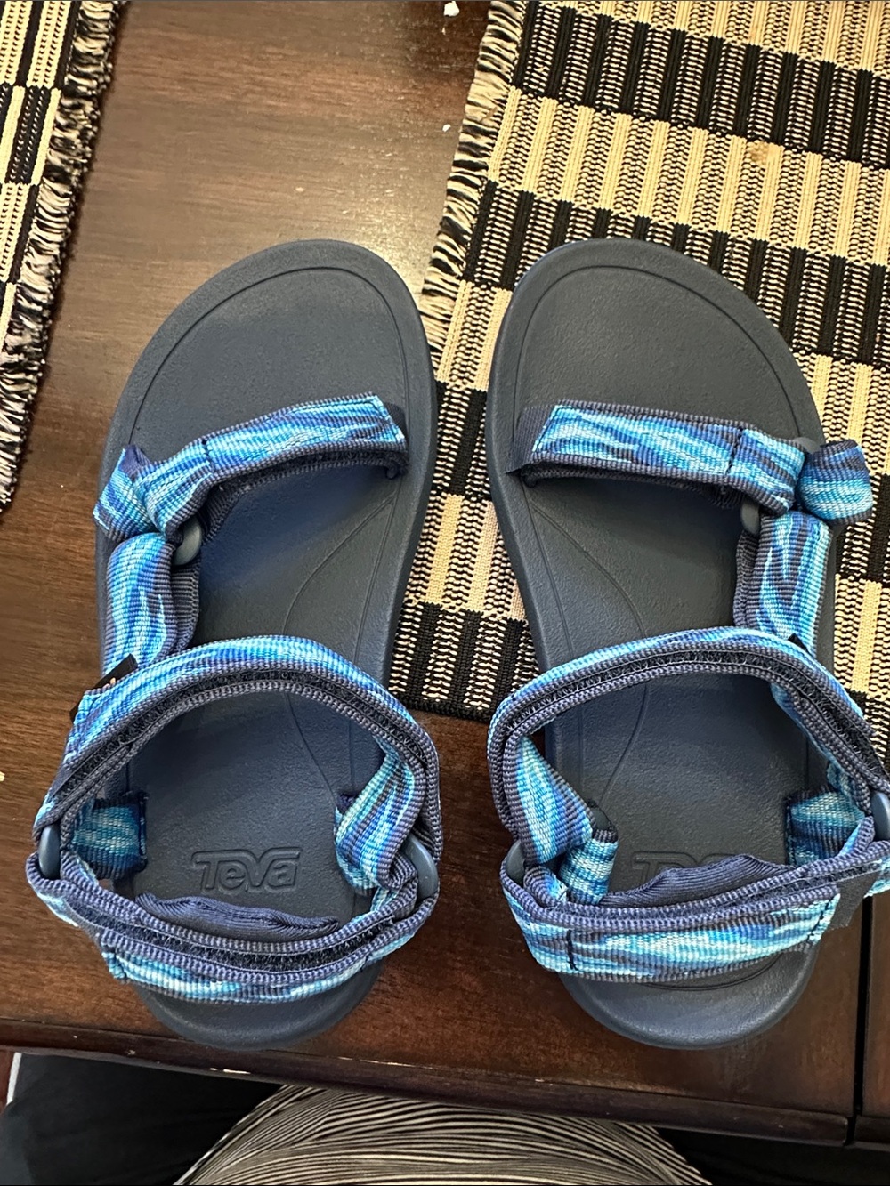 Teva Kids Blue Striped Athletic Sandals